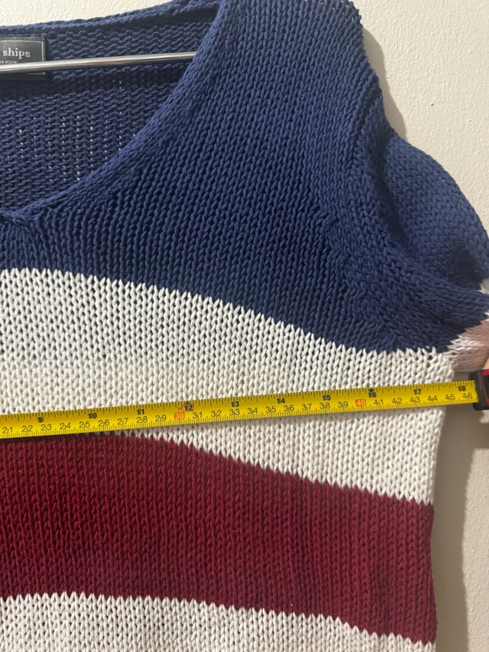 Wooden Ships Americana V Cotton Sweater size XS/Small - Picture 6 of 9